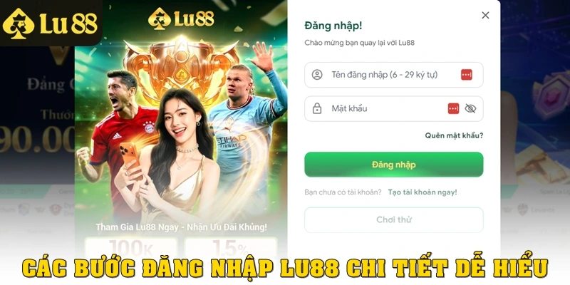 Các bước đăng nhập Lu88 chi tiết, dễ hiểu